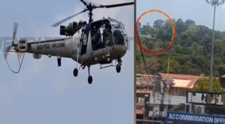 ശബരിമലയിൽ കോസ്റ്റ് ഗാർഡ് ഹെലികോപ്റ്റർ പറന്ന സംഭവം: സുരക്ഷാ വീഴ്ചയിൽ കേസ്