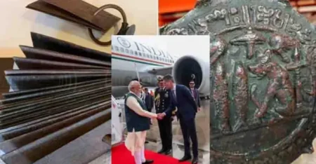 ചോളചരിത്രത്തിന്റെ താളുകൾ ഇന്ത്യയിലേക്ക്; നെതർലൻഡ്സ് ‘ആനൈമംഗലം ചെപ്പേടുകൾ’ കൈമാറി
