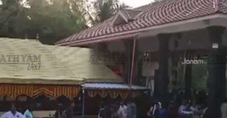 തിരുവില്വാമല പറക്കോട്ടുകാവ് ക്ഷേത്രത്തിൽ കവർച്ച; സ്റ്റീൽ റോഡുകൾ മോഷ്ടിച്ചു