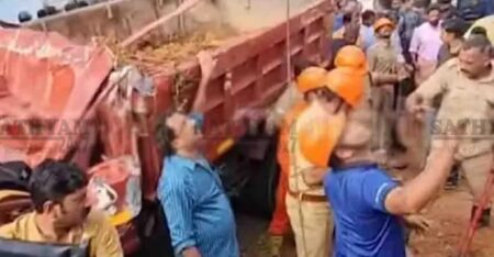 കൊട്ടാരക്കരയിൽ ദാരുണം: ബസ് സ്റ്റോപ്പിലേക്ക് ടിപ്പർ ലോറി പാഞ്ഞുകയറി മൂന്ന് കുട്ടികൾക്ക് ദാരുണാന്ത്യം