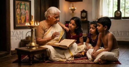 കർക്കടക മാസം തുടങ്ങി ഭക്തിസാന്ദ്രമായി കേരളം രാമായണ പാരായണത്തിന് തുടക്കം കുറിച്ചു