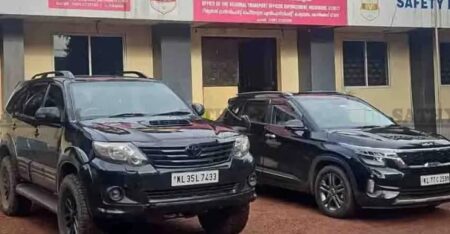 പേരാമ്പ്രയിൽ റോഡിൽ അഭ്യാസപ്രകടനം നടത്തിയ യുവാക്കൾക്കെതിരെ നടപടി; കാറുകൾ പിടിച്ചെടുത്തു