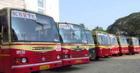 വായിൽ കടിച്ചുപിടിച്ച നോട്ട് വാങ്ങാൻ വിസമ്മതിച്ചു കെഎസ്ആർടിസി കണ്ടക്ടർക്കും യാത്രക്കാരനും തർക്കം ബസ് സർവീസ് മുടങ്ങി