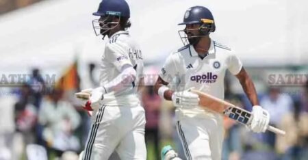 ശ്രീലങ്കയ്ക്കെതിരായ ഒന്നാം ടെസ്റ്റ്: രാഹുലും ദേവ്ദത്തും അർധസെഞ്ചുറിയുമായി കളംനിറയുന്നു ഇന്ത്യ ചരിത്രനേട്ടത്തിലേക്ക്