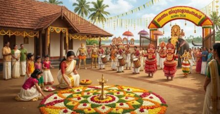 അത്തം പിറന്നു; മലയാളക്കര ഇനി ഓണത്തിന്റെ നിറവിൽ, ആഘോഷങ്ങൾക്ക് തുടക്കമായി
